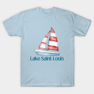 Lake Saint Louis Sailboat T-Shirt